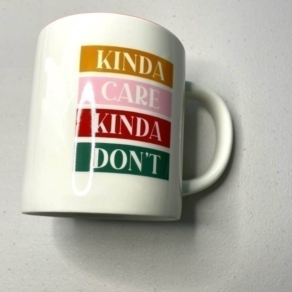 Kinda Care Kinda Don’t 16 ounce Coffee Mug Coffee Cup Gift